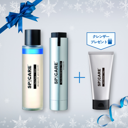 SPICARE Men's トナー＆セラムセット【クレンザー1本を無料プレゼント！】